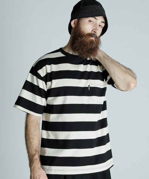 SCHOTTボーダー Tシャツセット Schott N.Y.C tシャツ Schott/ショット/WIDE BORDER POCKET T-SHIRT