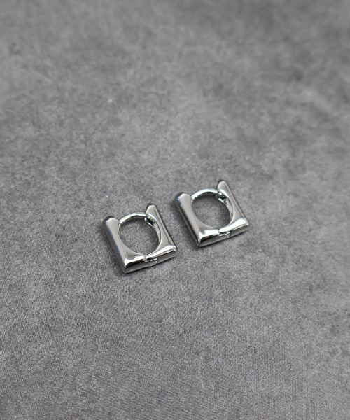 4INT. ピアス ブラス ユニークデザイン ミニフープピアス メンズ