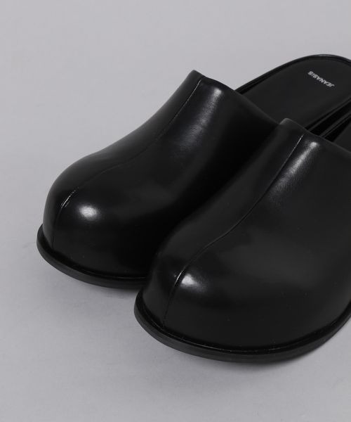 JEANASISジーナシス　厚底ミュールローファー 黒 M箱あり　 即購入OK！ JEANASIS 「JEANASIS」 ミュール LARGE ブラック レディース