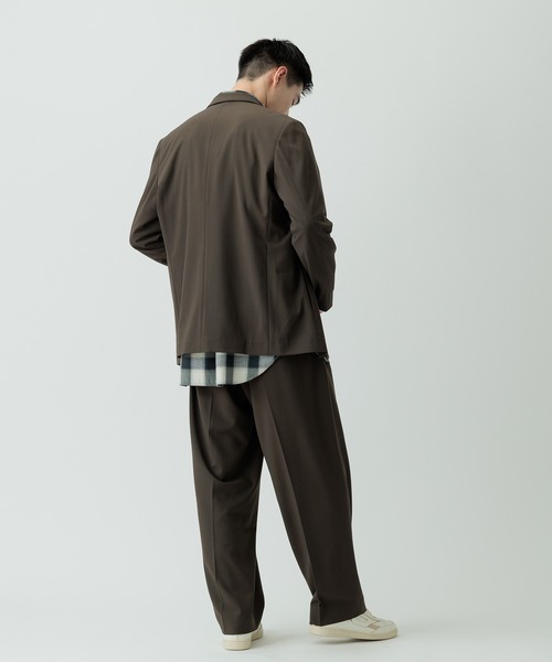 ADAM ET ROPE' スラックス 「Chambrer」ワイド テーパード