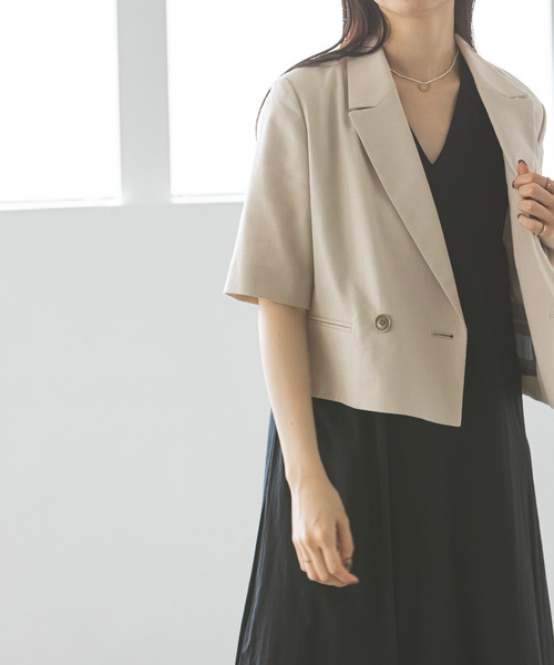 【コンビニ受取対応商品】 NOBLE 「NOBLE」 ジャケット 36 ベージュ レディース : ZOZOTOWN ジャケット・アウター