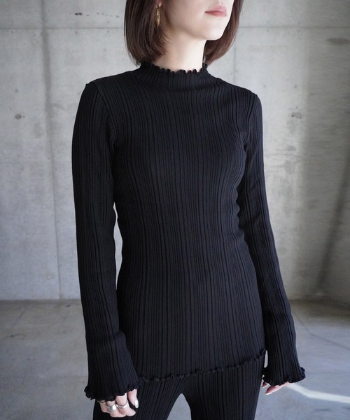 ニット セーター Knitted babylock top レディース