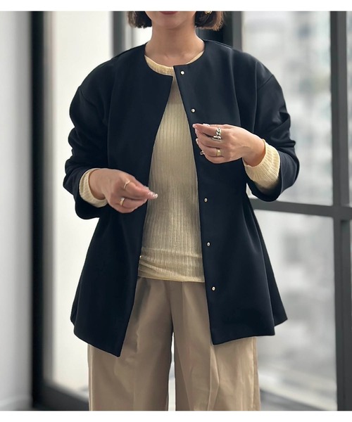 Emma Taylor（エマテイラー） ノーカラーコート コート 「オケージョン