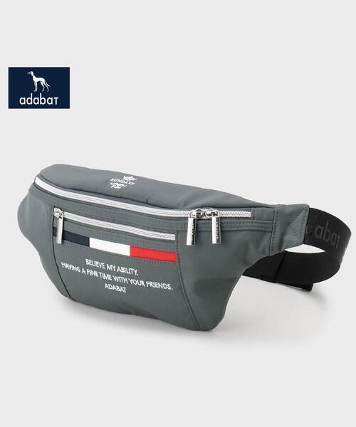 adabat ウエストポーチ 「新レーベル ADABAT NAVY」トリコロール