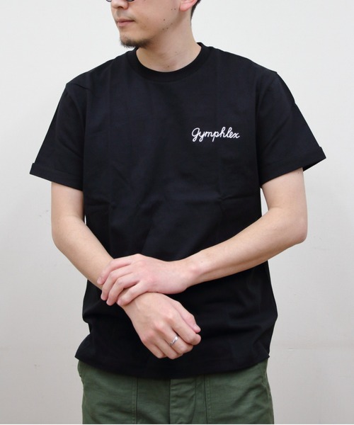 GYMPHLEX tシャツ GYMPHLEX/ジムフレックス 刺繍ショート