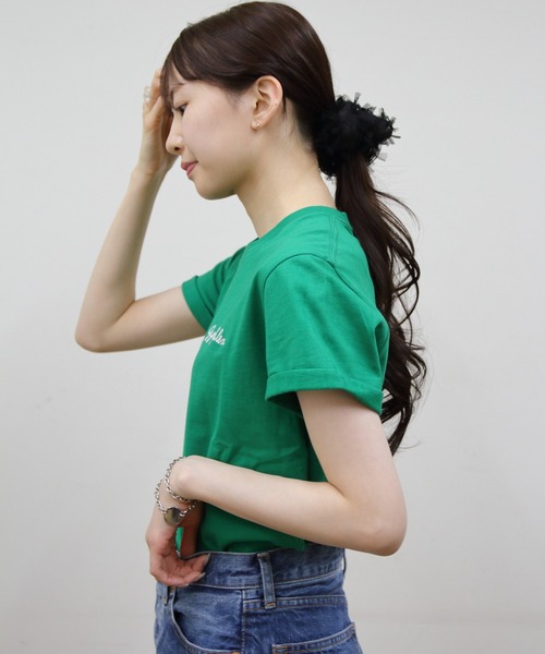 GYMPHLEX tシャツ GYMPHLEX/ジムフレックス 刺繍ショート