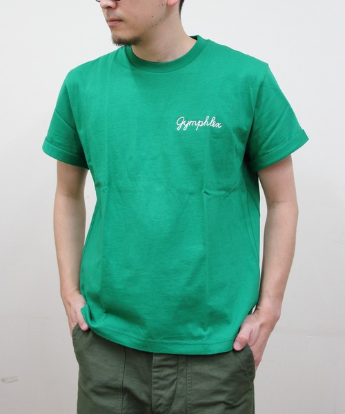 GYMPHLEX tシャツ GYMPHLEX/ジムフレックス 刺繍ショート