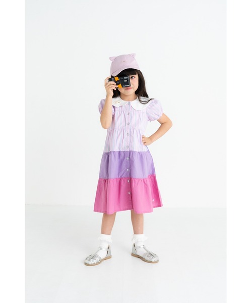 nino スクエアCATワンピース　WONDERAPARTMENT ミモザワンピース / nino（ニノ）/ ピンク - 【公式】 子供服