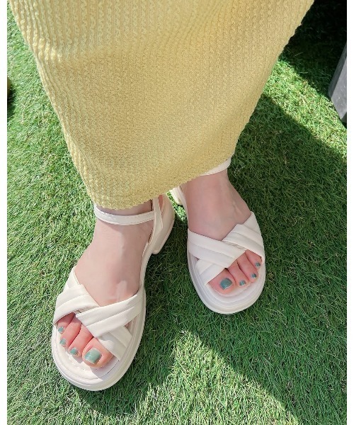 SEU 厚底 サンダル ウィメンズサンダル ベーシック ボリューム