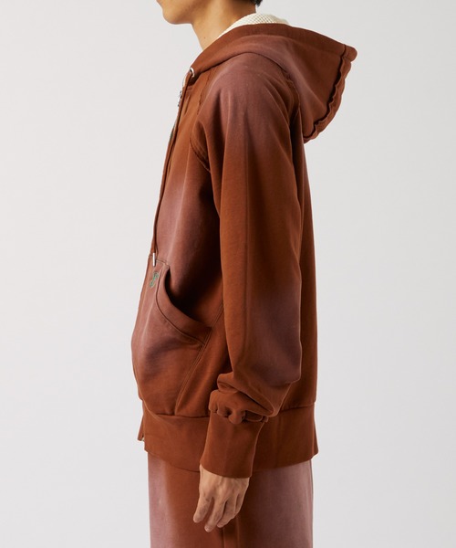 パーカー AGED ZIP UP HOODIE/ジップアップフーディー/ヴィンテージ