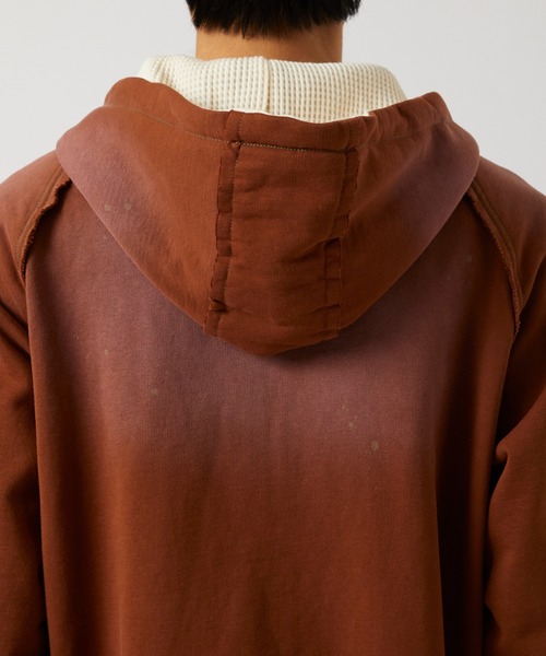 パーカー AGED ZIP UP HOODIE/ジップアップフーディー/ヴィンテージ