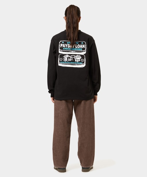 HUF tシャツ PAY DAY LS TEE / ハフ プリント ロングスリーブT