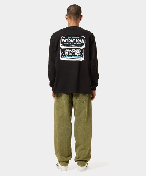 HUF tシャツ PAY DAY LS TEE / ハフ プリント ロングスリーブT