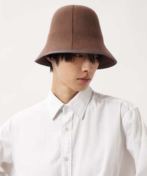 ラメゾンドリリス☆新品タグ付☆フェルトハット La Maison de Lyllis（ラメゾンドリリス） ハット FREE ブラック