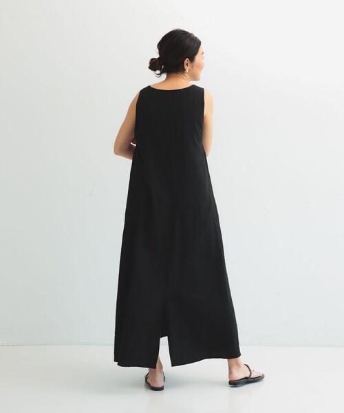 Demi-Luxe BEAMS リネン シンプル レディ ワンピース Demi-Luxe BEAMS（デミルクス ビームス）の「Demi-Luxe BEAMS