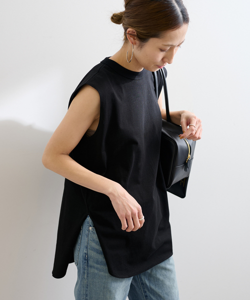 ATON タンクトップ FRAMeWORK タンクトップ ノースリーブ ATON/エイトン 12/-AIR