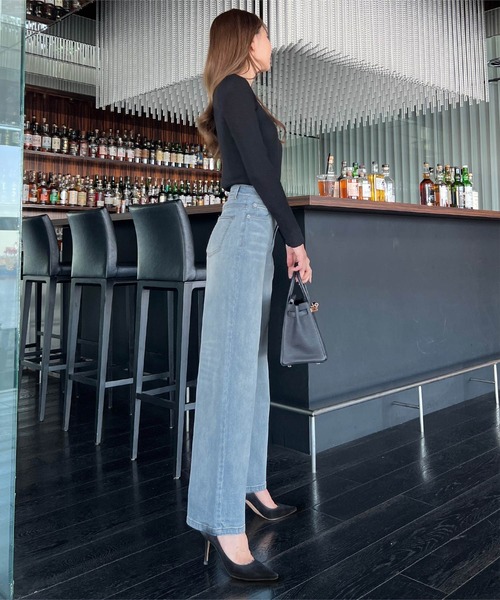 [KOBE LETTUCE] Denim брюки X-SMALL черный женский 