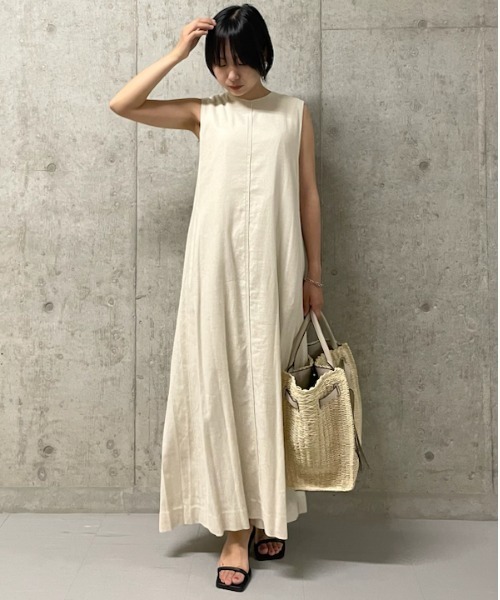 Mila Owen ノースリーブワンピース　0サイ 09WFO234909 Mila Owen 「Mila Owen」 ノースリーブワンピース 0 ネイビー