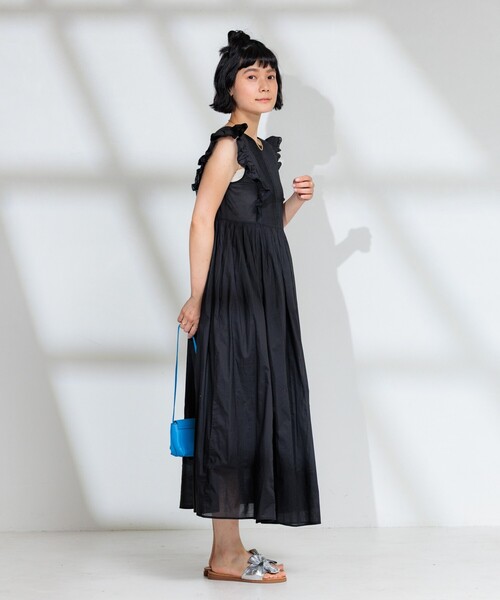 giunon ピンタックフリルドレス ワンピース 美品 GIUNON（ジウノン）の「pin tuck frill dress / ピンタック