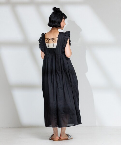 giunon ピンタックフリルドレス ワンピース 美品 GIUNON（ジウノン）の「pin tuck frill dress / ピンタック