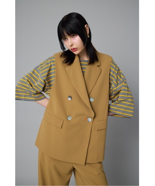 ベスト ジレ Side open gilet　　サイドオープンジレ レディース