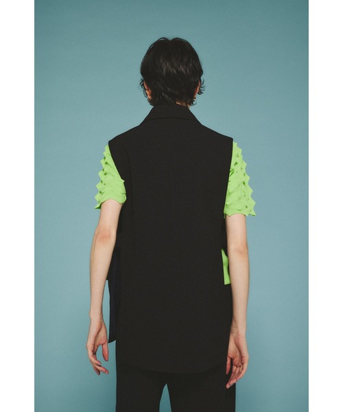 HeRIN.CYE ベスト ジレ Side open gilet サイドオープンジレ