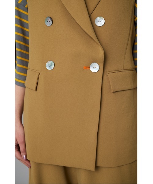 HeRIN.CYE ベスト ジレ Side open gilet サイドオープンジレ