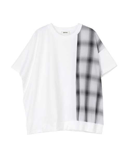 tシャツ チェックドッキングジャージィー / Tシャツ レディース