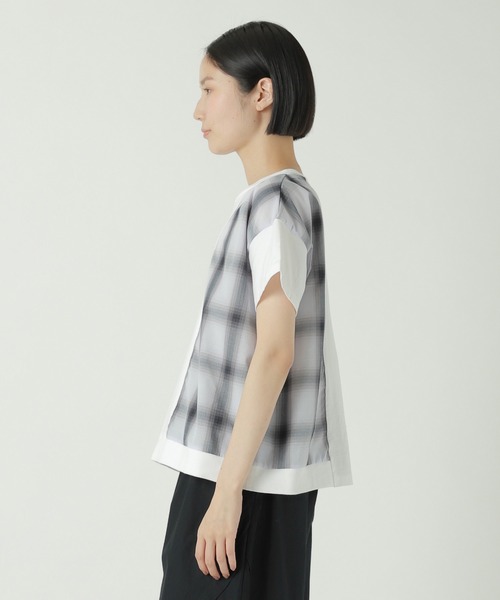 ZUCCa tシャツ チェックドッキングジャージィー / Tシャツ