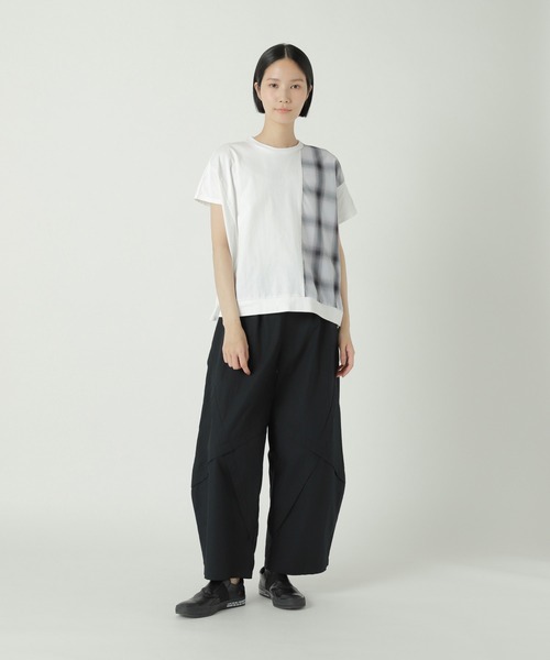 ZUCCa tシャツ チェックドッキングジャージィー / Tシャツ
