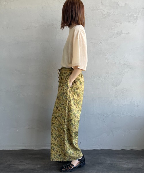 SOIL(ファッション) パンツ 「SOIL/ソイル」 ペイズリーフラワー