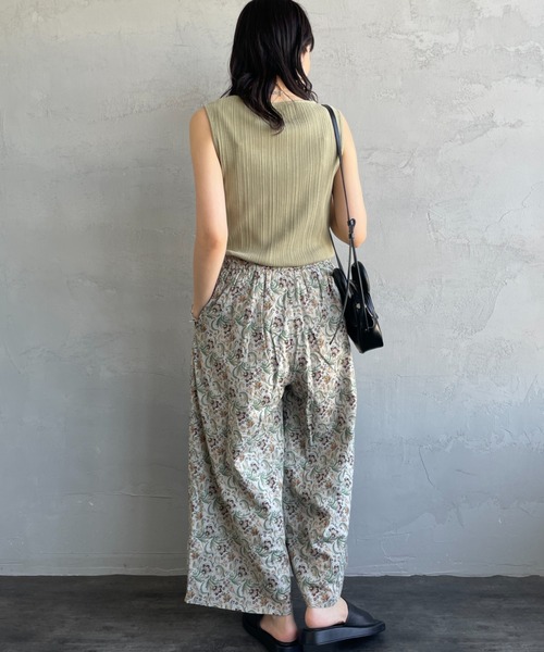 SOIL(ファッション) パンツ 「SOIL/ソイル」 ペイズリーフラワー