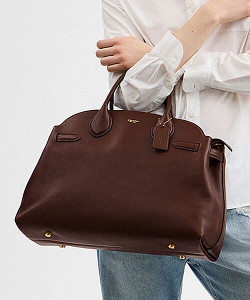 大きめサイズ COACH★ソフト エンパイア キャリーオール 40 COACH｜【公式】ソフト エンパイア キャリーオール バッグ 40