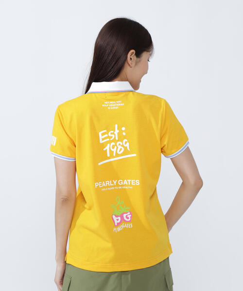 ポロシャツ ポロ 「PEARLY GATES」Peチェックサッカー半袖ポロシャツ レディース_14