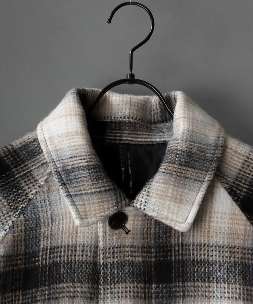 「SITRY」 「HALHAM」ステンカラーコート L ブラック メンズ_画像2