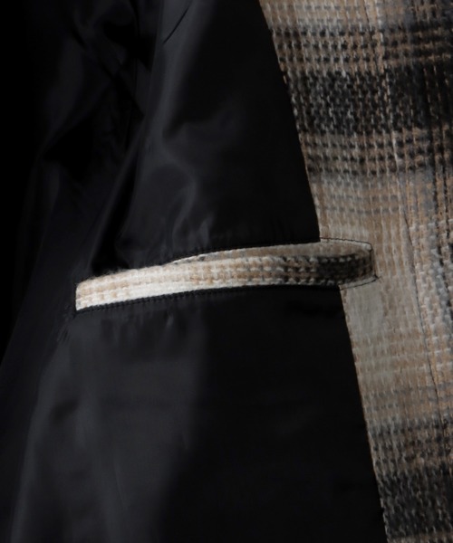 「SITRY」 「HALHAM」ステンカラーコート L ブラック メンズ_画像6