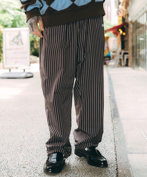 Subciety（サブサエティ） パンツ Stripe training pants メンズ