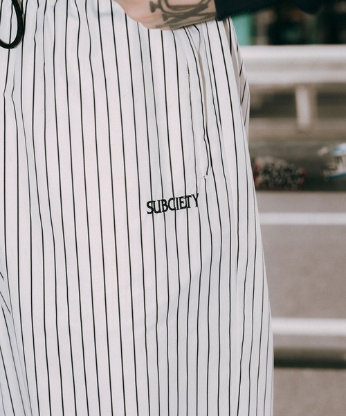 Subciety（サブサエティ） パンツ Stripe training pants メンズ