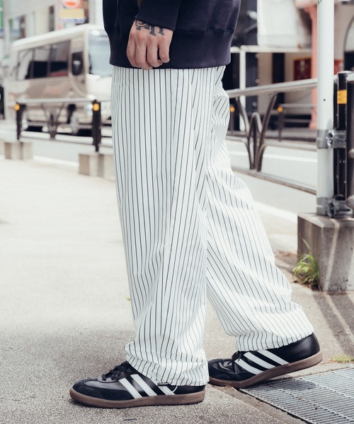 Subciety（サブサエティ） パンツ Stripe training pants メンズ