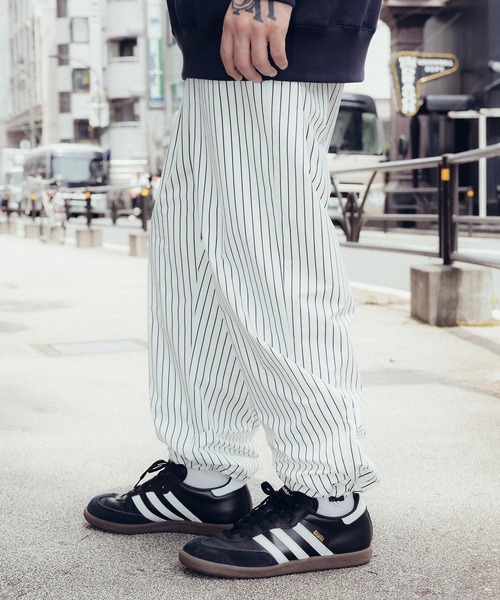 Subciety（サブサエティ） パンツ Stripe training pants メンズ