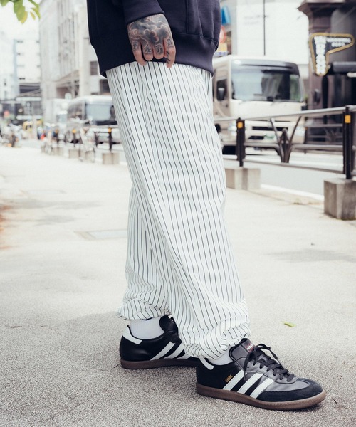 Subciety（サブサエティ） パンツ Stripe training pants メンズ