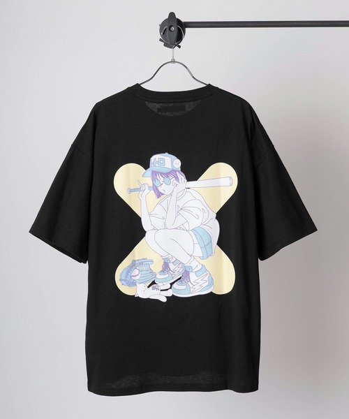 アロハシャツ tシャツ 半袖 「84」「休日少女」 フロント＆ バック