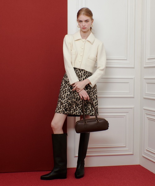 【LOULOU WILLOUGHBY】デュアルレイヤードニットジャケット 2 LOULOU WILLOUGHBY】デュアルレイヤードニットジャケット