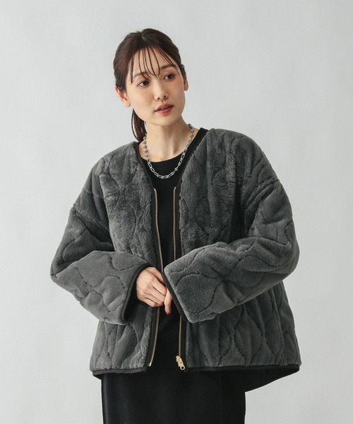 リバーシブルファージャケット ジディー ZIDDY リバーシブルファーブルゾン(130~160cm