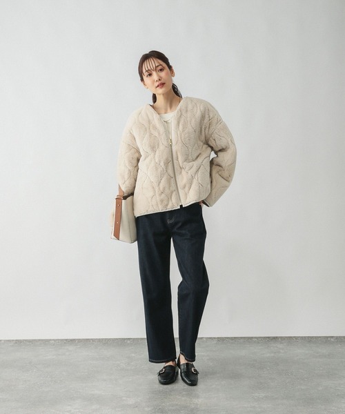 GLOBAL WORK ブルゾン アウター リバーシブルファーキルト