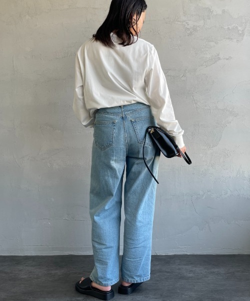 「FRED PERRY」 長袖カットソー M ホワイト レディース