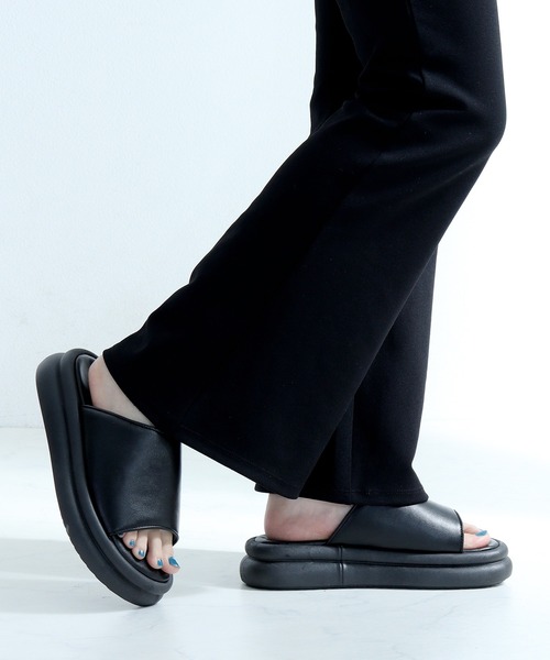 「LibertyDoll」 フラットサンダル S シルバー レディース_画像6