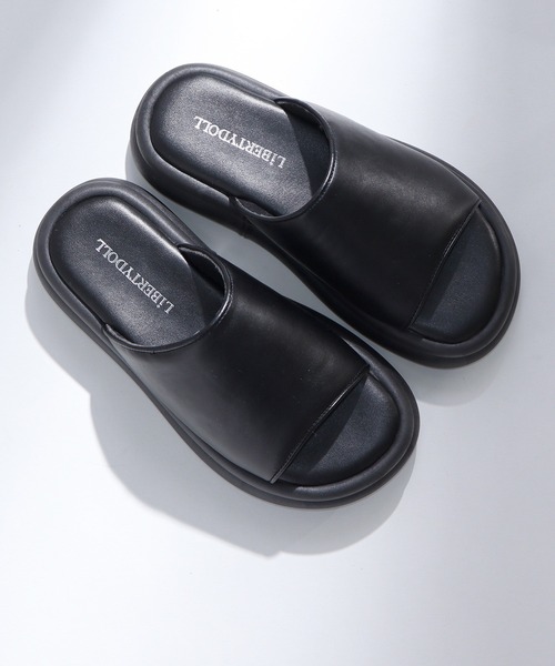 「LibertyDoll」 フラットサンダル S シルバー レディース_画像7