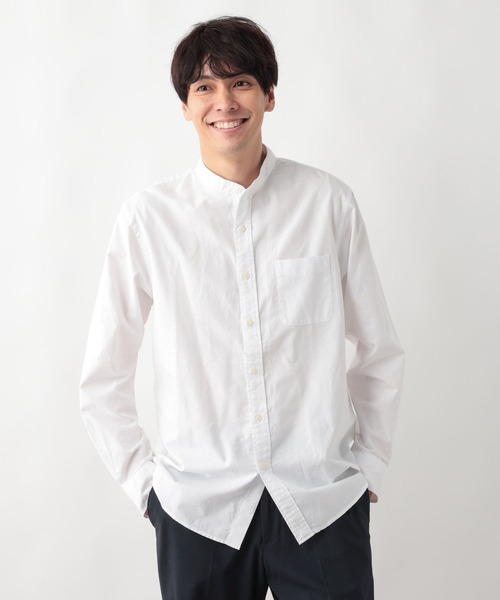 GLOBAL WORK（グローバルワーク） シャツ イージーケアオックス/バンド