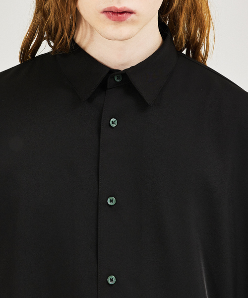 「AH ABAHOUSE」 半袖シャツ フリー ダークグリーン メンズ_画像6